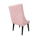 Ver imagem 4 de Cadeira De Jantar Bela Capitone Suede Rosa Bebe