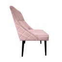 Ver imagem 2 de Cadeira De Jantar Bela Capitone Suede Rosa Bebe