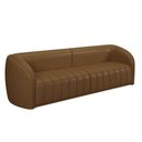 Ver imagem 7 de Conjunto Sala de Estar Sofá 292cm 4 Lugares e Poltrona Adam PU Caramelo G45 - Gran Belo Conjunto Ada
