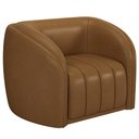 Ver mais imagens de Conjunto Sala de Estar Sofá 292cm 4 Lugares e Poltrona Adam PU Caramelo G45 - Gran Belo Conjunto Ada