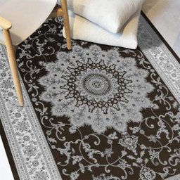 Tapete para Sala Belga Venus Premium 484 Marrom 1,00x1,40M - Abdalla - 2