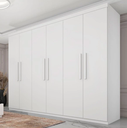 Ver imagem 1 de Guarda Roupa Casal MDF 6 Portas 4 Gavetas 219cm Lagos Branco - TCIL Móveis