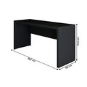Ver imagem 5 de Mesa Escrivaninha Berlim 163 Cm Preto - Panorama Móveis