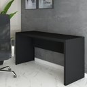 Ver imagem 3 de Mesa Escrivaninha Berlim 163 Cm Preto - Panorama Móveis