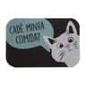 Capacho Vinil Pet Cat Preto 0,40x0,60M - Kapazi - 1
