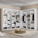 Ver imagem 1 de Closet Modulado 8 Gavetas MDF Branco Amoudi Móveis