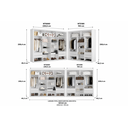 Ver imagem 7 de Closet Modulado 8 Gavetas MDF Branco Amoudi Móveis