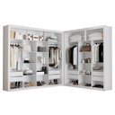 Ver imagem 2 de Closet Modulado 8 Gavetas MDF Branco Amoudi Móveis