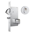 Ver imagem 3 de Porta de Correr Ecopratico Branco 210x100 frisada com Fechadura e Puxador Pontokit