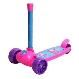 Patinete Infantil 3 Rodas com Luz Cute Unitoys 1462 - Rosa - 2