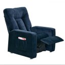 Ver imagem 2 de Poltrona Reclinável Pallas MX-5 Suede Azul Marinho E 433 – Matrix