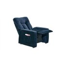 Ver imagem 3 de Poltrona Reclinável Pallas MX-5 Suede Azul Marinho E 433 – Matrix