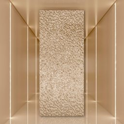 Revestimento Efeito Metálico Martelado Prata Interno/externo 2,90m X 1,22cm - 1