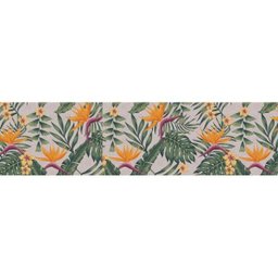 Kit 3 Peças Tapetes para Cozinha Kasa Floral Mostarda - Kapazi - 4