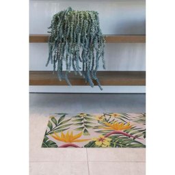 Kit 3 Peças Tapetes para Cozinha Kasa Floral Mostarda - Kapazi - 5