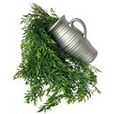 Ver imagem 1 de Kit 7 Pendentes de Capim Artificial Premium 75cm Decoração Verde Durável e sem Manutenção