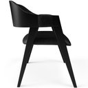 Ver imagem 6 de Kit 4 Cadeiras Sala de Jantar Estar Living Estofada Suran L02 Preto Couríssimo Preto - Lyam Decor