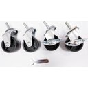 Ver imagem 1 de Kit Rodízio Giratório Pp Rodinha 50mm 120kg