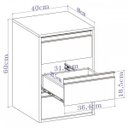 Ver imagem 3 de Mesa de Cabeceira Pux 3 Gavetas 100% MDF Branco - Belmax
