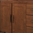 Ver imagem 7 de Balcão de Cozinha para Pia 120cm 2 Portas Madeira Giana Castanho F07 - Mpozenato