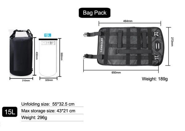 Bolsa De Guidão Bike Removível + Saco Bag Impermeável 15L - 4