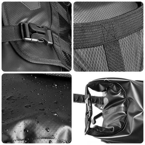 Bolsa De Guidão Bike Removível + Saco Bag Impermeável 15L - 8