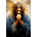 Ver imagem 2 de Quadro Decorativo Jesus Orando Sala Quarto Casa Escritório