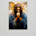 Ver mais imagens de Quadro Decorativo Jesus Orando Sala Quarto Casa Escritório