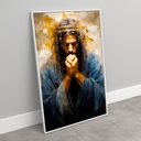 Ver imagem 3 de Quadro Decorativo Jesus Orando Sala Quarto Casa Escritório