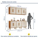 Ver imagem 3 de Cozinha Completa 4 Peças 11 Portas 2 Gavetas Lorena