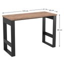 Ver imagem 4 de Mesa para Computador Estilo Industrial 115cm Chess F04 Preto/Solanum - Mpozenato