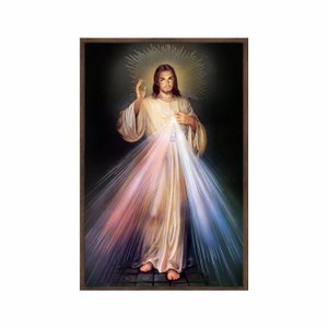 Quadro Decorativo - Jesus Misericordia Divina Rlg009 - Tela Canvas - 60x40cm