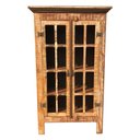 Ver imagem 1 de Armário de Cozinha Madeira de Demolição Patina 4 Prateleiras Rústico Libertas Rosas Artesanato
