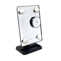Espelho Maquiagem com Luz de Led Bandeja Camarim Mesa Iluminação Penteadeira Decorativo Portátil - 3