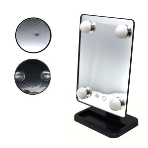 Espelho Maquiagem com Luz de Led Bandeja Camarim Mesa Iluminação Penteadeira Decorativo Portátil