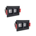 Ver imagem 1 de 2 Spot Duplo Mini Embutido Led Downlight Recuado 3000k Bet56