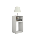 Ver imagem 4 de Mesa de Cabeceira Pequena 2 Nichos em Mdf Plancasa:branco Tx