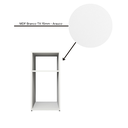 Ver imagem 7 de Mesa de Cabeceira Pequena 2 Nichos em Mdf Plancasa:branco Tx