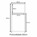 Ver imagem 5 de Mesa de Cabeceira Pequena 2 Nichos em Mdf Plancasa:branco Tx