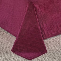 Cobertor Avulso Solteiro com efeito Pele de Carneiro - Chamber Sherpa Cereja - Tekstil - 5
