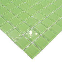 Pastilha de Vidro Cristal Verde Lisa 30x30cm para Piscina - 5