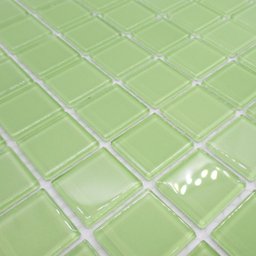 Pastilha de Vidro Cristal Verde Lisa 30x30cm para Piscina - 2