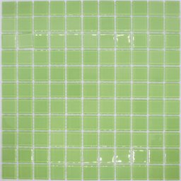 Pastilha de Vidro Cristal Verde Lisa 30x30cm para Piscina - 1