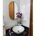 Ver imagem 3 de Espelho Decorativo Adnet Oval Orgânico 50x80 Cm + Pendurador:ancara