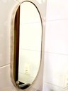 Ver imagem 4 de Espelho Decorativo Adnet Oval Orgânico 50x80 Cm + Pendurador:ancara