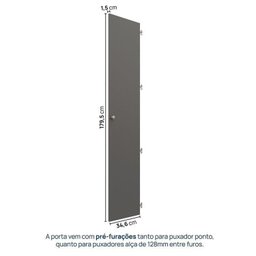 Módulo 70x180 2 Portas 1 Kit Prateleira Frame Cabecasa madeiramadeira - 5