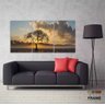 Quadro Decorativo Árvore Seca Raio De Luz 120x60 3 peças - 3