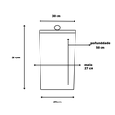 Ver imagem 2 de Kit 02 Cestos 1 Roupas E Cesto Lixo Banheiro Junco