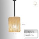 Ver imagem 7 de Pendente Leblon Minimalista Sisal Estilo Japandi