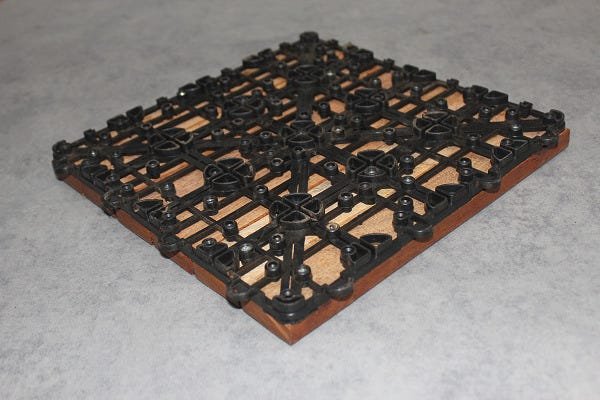 Deck Modular 6 Ripas 30x30 Kit 48 Peças (4m²) - 6
